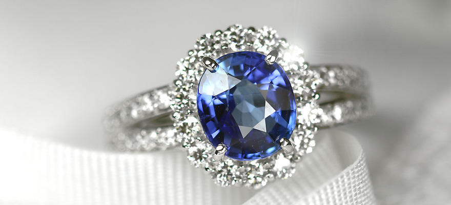 ブルーサファイア 2.16ct ダイヤモンド プラチナ リング（指輪）【品質
