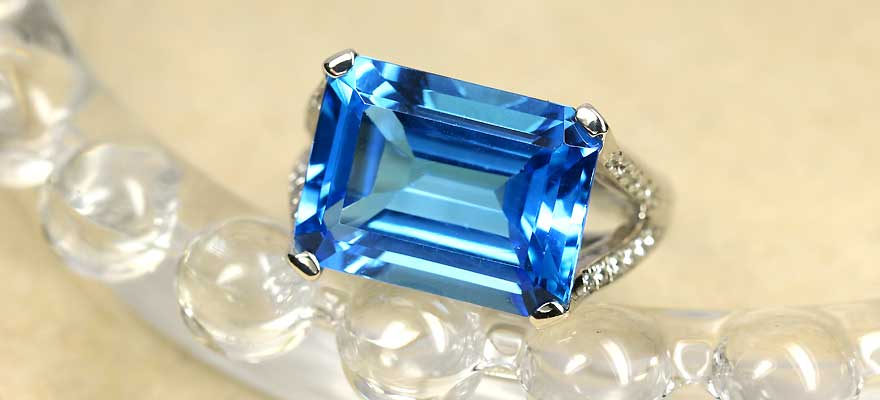 幸せを呼ぶブルーダイヤモンド♡幸せのブルーダイヤモンド　ダイヤリング　計0.50ct   13号　プラチナ