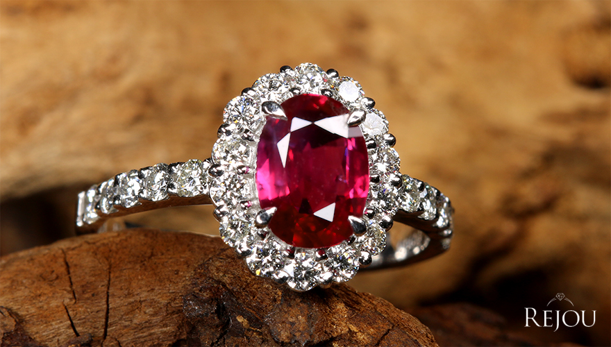 最終価格　激安豪華新品プラチナ900　天然ダイヤモンドとルビーの指輪販売証明書付きます