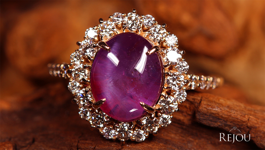深緑(ふかみどり) 紫石ダイヤモンド リング 指輪 宝石 - 通販 - lubo