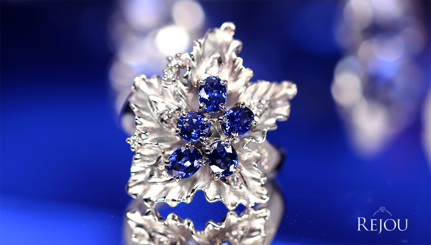 ブルーサファイア 1.7ct ダイヤモンド プラチナ リング(指輪)【品質 ...